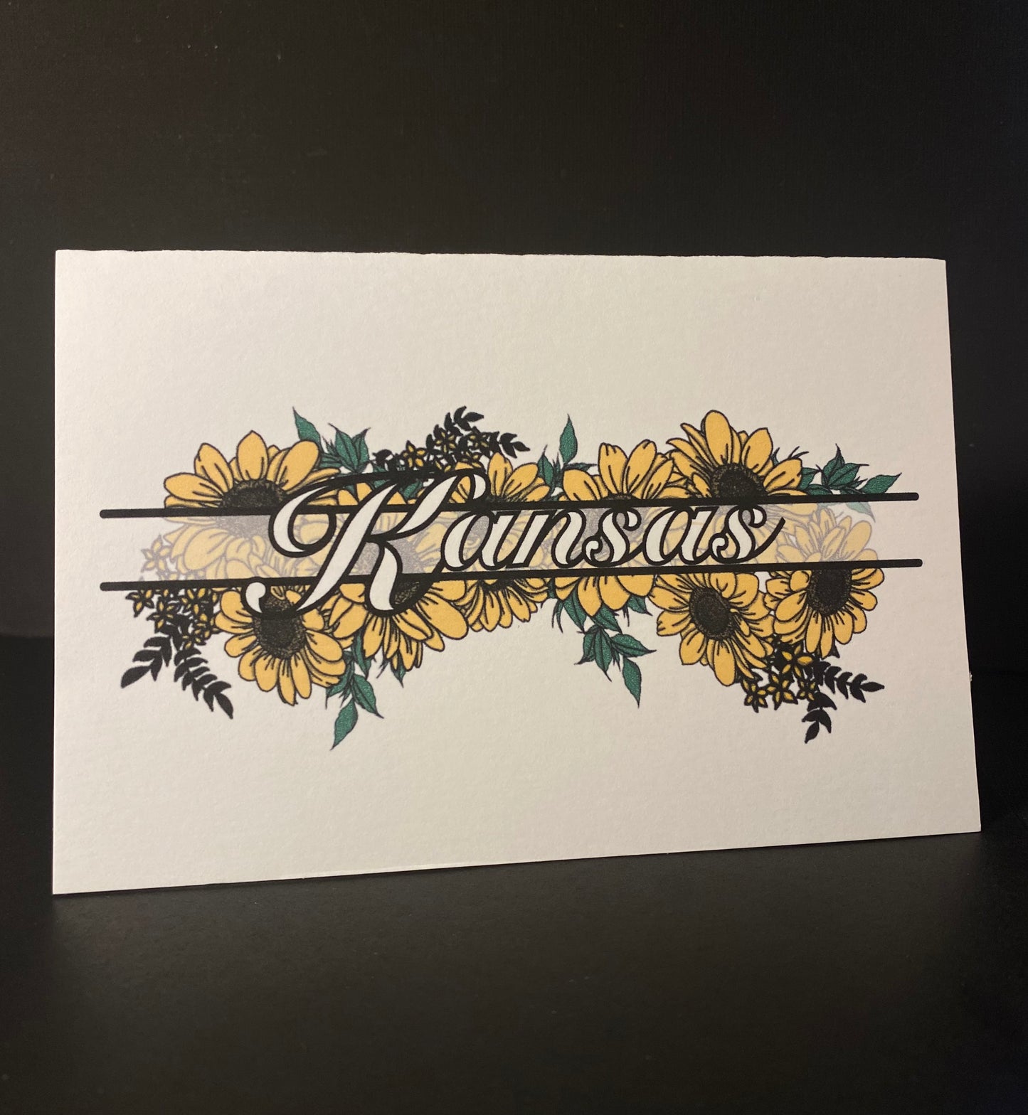 Sunflower Kansas Card