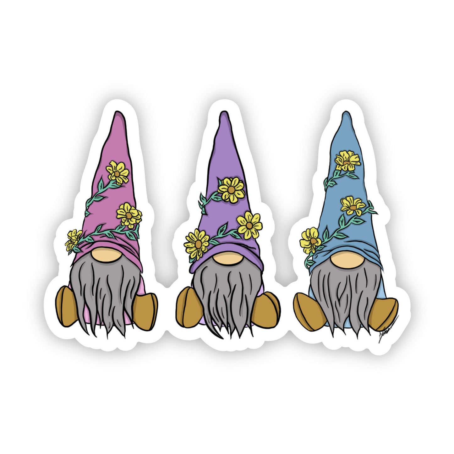 Three Best Friends Sticker